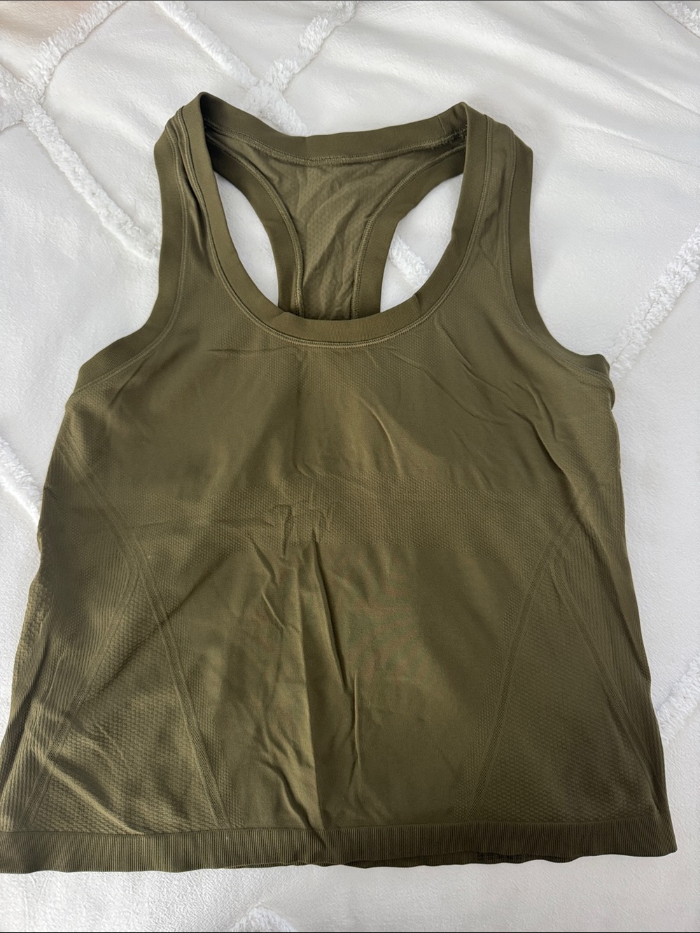 Athleta Olive Racerback Performance Tank